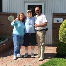 House and Gutter Cleaning Project on Elizabeth Street in Baldwin, NY